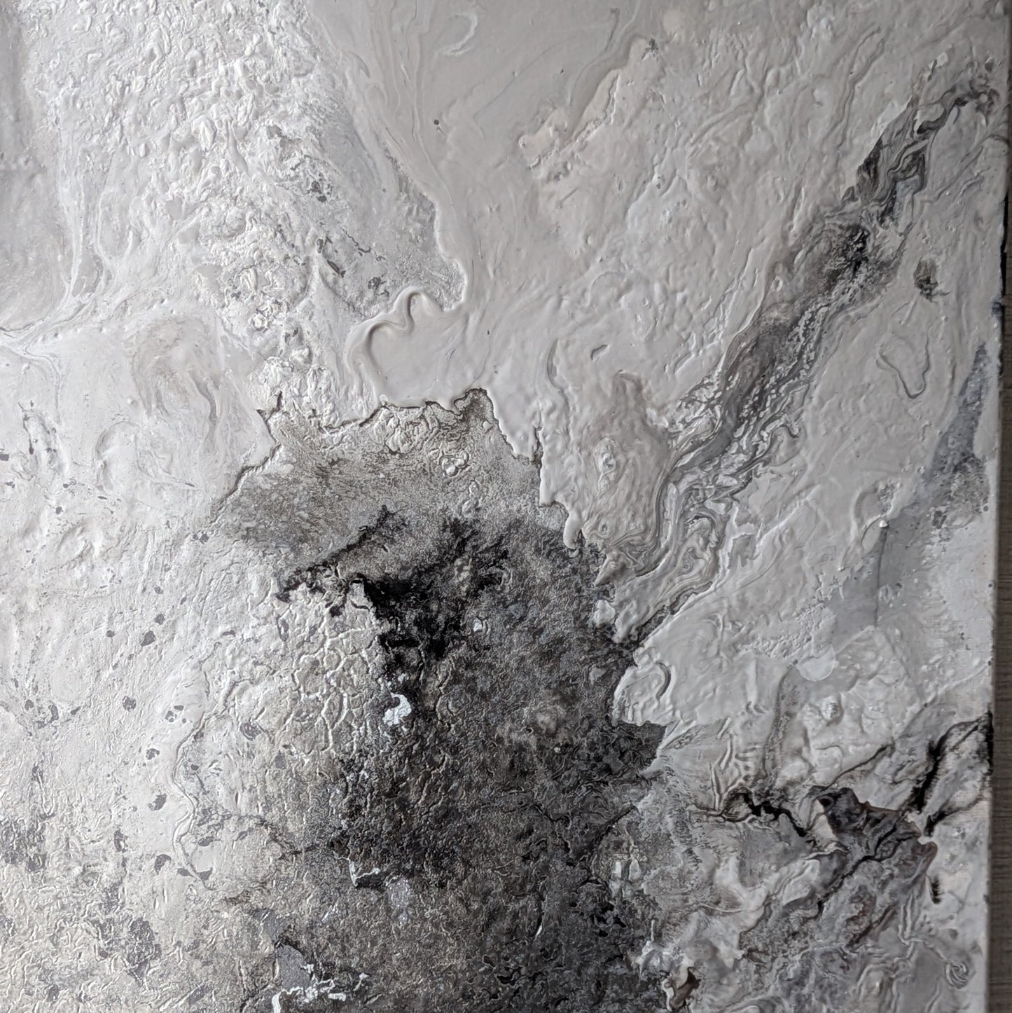 Quiet Umber｜Fluid Art Diptych｜F12 × 2