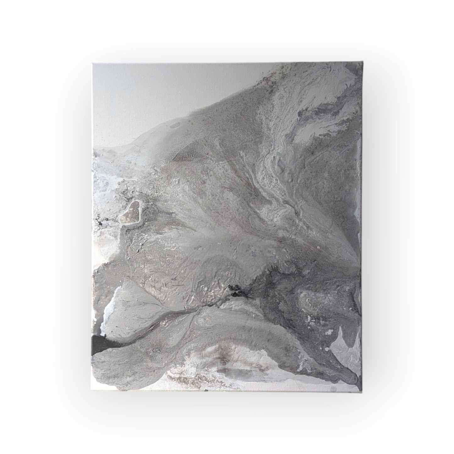 Quiet Umber｜Fluid Art Diptych｜F12 × 2