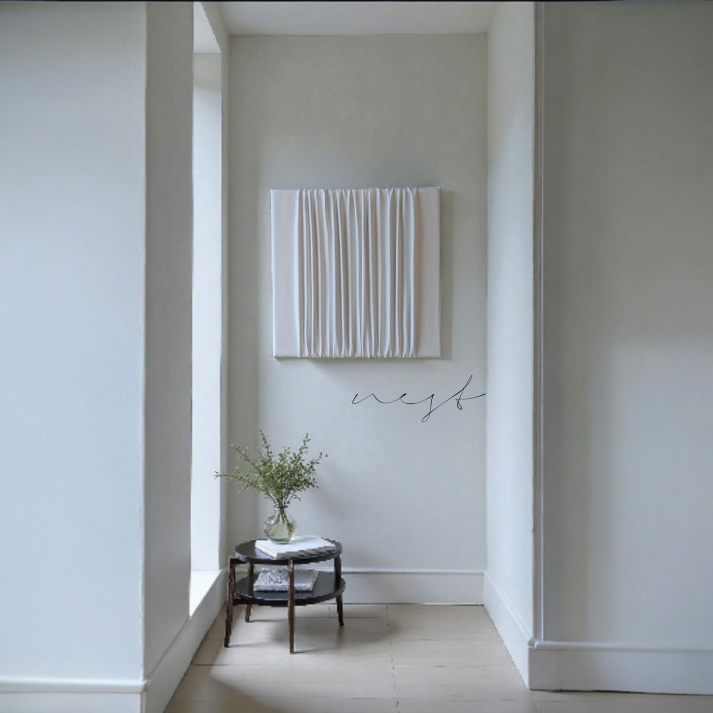 drape art straight 30×30 立体アート 壁掛け インテリア nest