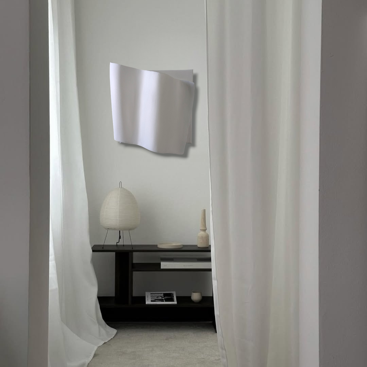 drape art wave 22×26 ウェーブ アートパネル 立体 壁飾り nest